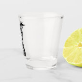 Whippet Lover| Italienische Greyhound Face Graphic Schnapsglas (Rechts)