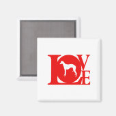 Whippet Magnet (Vorderseite/Rückseite)