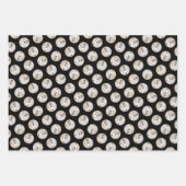 Whippet Malerei Brindle White Original Hunde Kunst Geschenkpapier Set (Vorderseite 3)