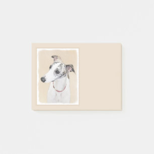 Whippet Malerei - niedliche ursprüngliche Post-it Klebezettel