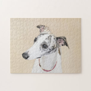Whippet-Malerei - Süße originelle Hundekunst Puzzle
