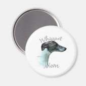 Whippet Mama 2 Magnet (Vorderseite/Rückseite)