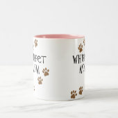 Whippet Mama für Whippet HundeMamas Zweifarbige Tasse (Mittel)