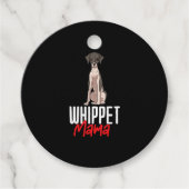 Whippet Mama Geschenkanhänger (Vorderseite)