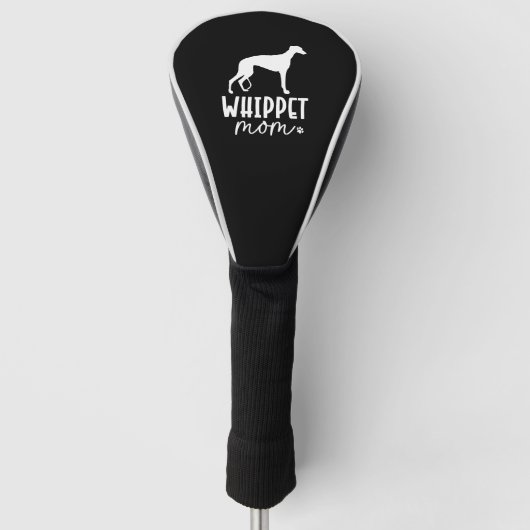 Whippet Mama Golf Headcover (Vorderseite)