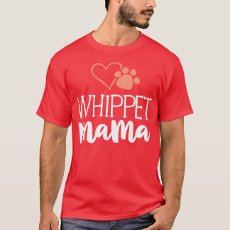 Whippet Mama Shirt Hunde Geschenke für Frauen Moth