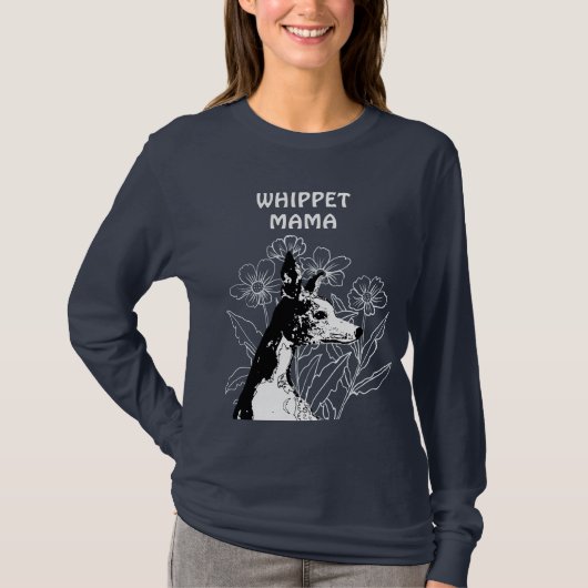 Whippet MAMA T-Shirt (Vorderseite)