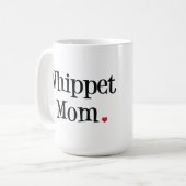Whippet Mama-Tasse Kaffeetasse (Vorderseite Links)