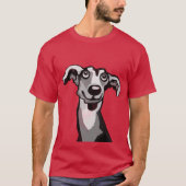 Whippet meine Freundin T-Shirt (Vorderseite)