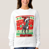 Whippet Merry Woofmas Sweatshirt (Vorderseite)