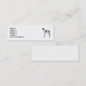 Whippet Mini Visitenkarte (Vorne/Hinten)