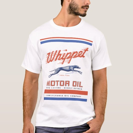 Whippet Motor Oil T-Shirt (Vorderseite)