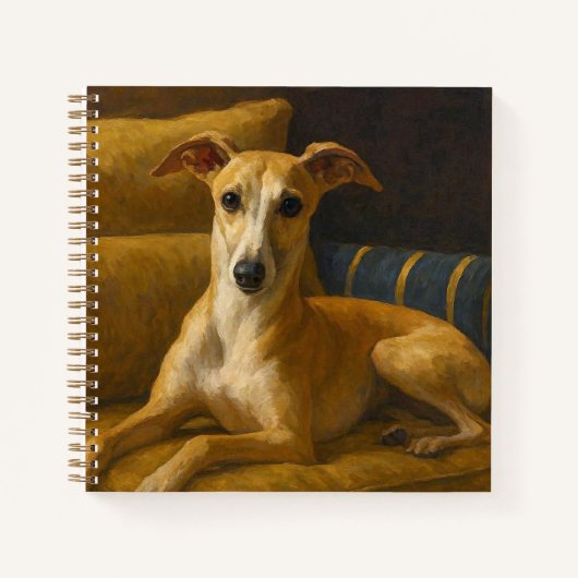 Whippet Notizblock (Vorderseite)