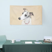 Whippet Painting - Niedliche Original Hunde Kunst Banner (Messeveranstaltung)