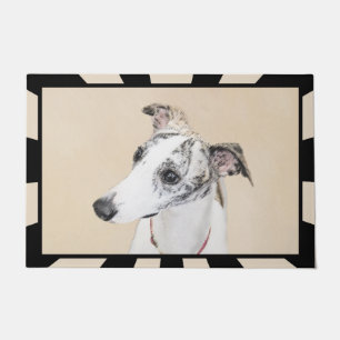 Whippet Painting - Niedliche Original Hunde Kunst Fußmatte