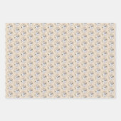 Whippet Painting - Niedliche Original Hunde Kunst Geschenkpapier Set (Vorderseite)