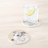 Whippet Painting - Niedliche Original Hunde Kunst Getränkeuntersetzer (Seite)