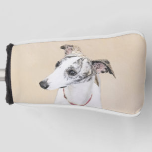 Whippet Painting - Niedliche Original Hunde Kunst Golf Headcover