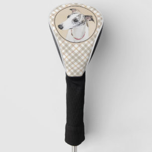 Whippet Painting - Niedliche Original Hunde Kunst Golf Headcover