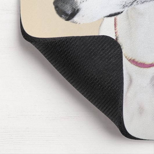 Whippet Painting - Niedliche Original Hunde Kunst Mousepad (Ecke)