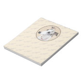 Whippet Painting - Niedliche Original Hunde Kunst Notizblock (Rotiert)