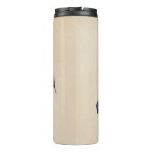 Whippet Painting - Niedliche Original Hunde Kunst Thermosbecher (Rückseite)