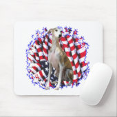 Whippet Patriot Mousepad (Mit Mouse)