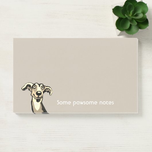 Whippet, pawsome notes post-it klebezettel (Büro)