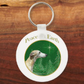 Whippet Peace Schlüsselanhänger (Vorderseite)