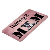 Whippet Peeking Personalisierte Mama Magnet (Linke Seite)