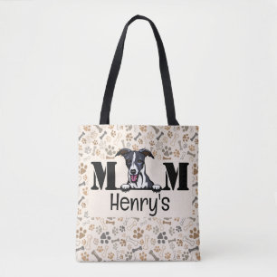 Whippet Peeking Personalisierte Mama Tasche