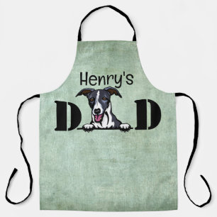 Whippet Peeking Personalisierter Vater Schürze
