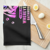 Whippet Personal Stalker Ich werde Ihnen folgen Geschirrtuch (Viertel Falte)