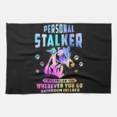 Whippet Personal Stalker Ich werde Ihnen folgen Geschirrtuch (Horizontal)