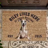Whippet Personalisiert Hund Lover Fußmatte