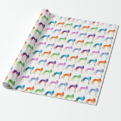 Whippet Popart Geschenkpapier (Ungerollt)