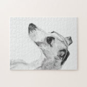Whippet Profil Puzzle (Horizontal)