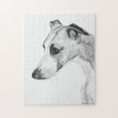 Whippet Profil Puzzle (Vertikal)