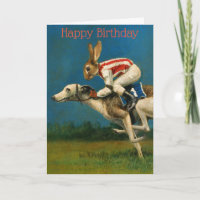 Whippet Racer Geburtstagskarte