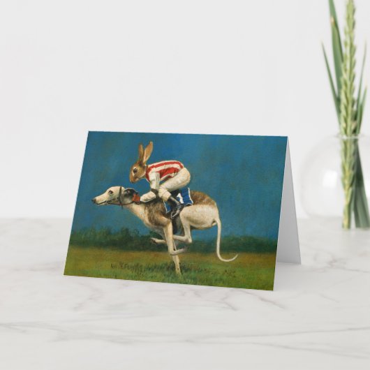 Whippet Racer Greetings Card Karte (Vorderseite)