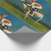 Whippet Racer Wrapping Paper Geschenkpapier (Ecke)