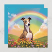 Whippet Rainbow Bridge Memorial Custom Dog Name (Vorne/Hinten)