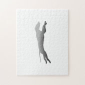 Whippet Running Silhouette Puzzle (Vertikal)