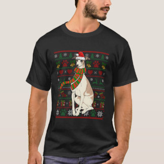 Whippet Santa Claus Funny Dog Lover Christmas Swee T-Shirt