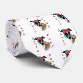 Whippet Santa Paws Krawatte (Gerollt)