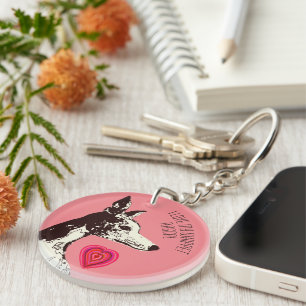 Whippet Schlüsselanhänger