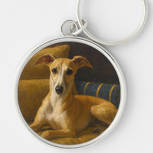 Whippet Schlüsselanhänger (Vorne)