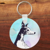 Whippet Schlüsselanhänger (Vorderseite)