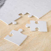 Whippet Schwarzes mit weißer Flamme Puzzle (Seite)