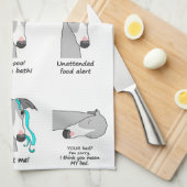 Whippet Semaphor Handtuch (Viertel Falte)